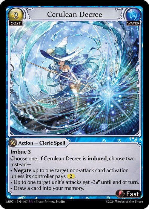 Cerulean decree 4枚 Cerulean decree 4枚 Cerulean decree 4枚