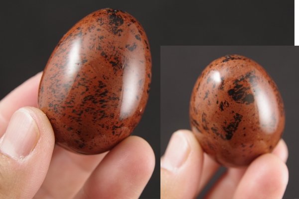 研磨品 十勝石玲瓏 ゴールデンマホガニーオブシディアン 特級品 【公式