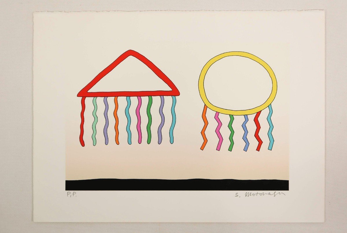 日本画仲林敏次作50号