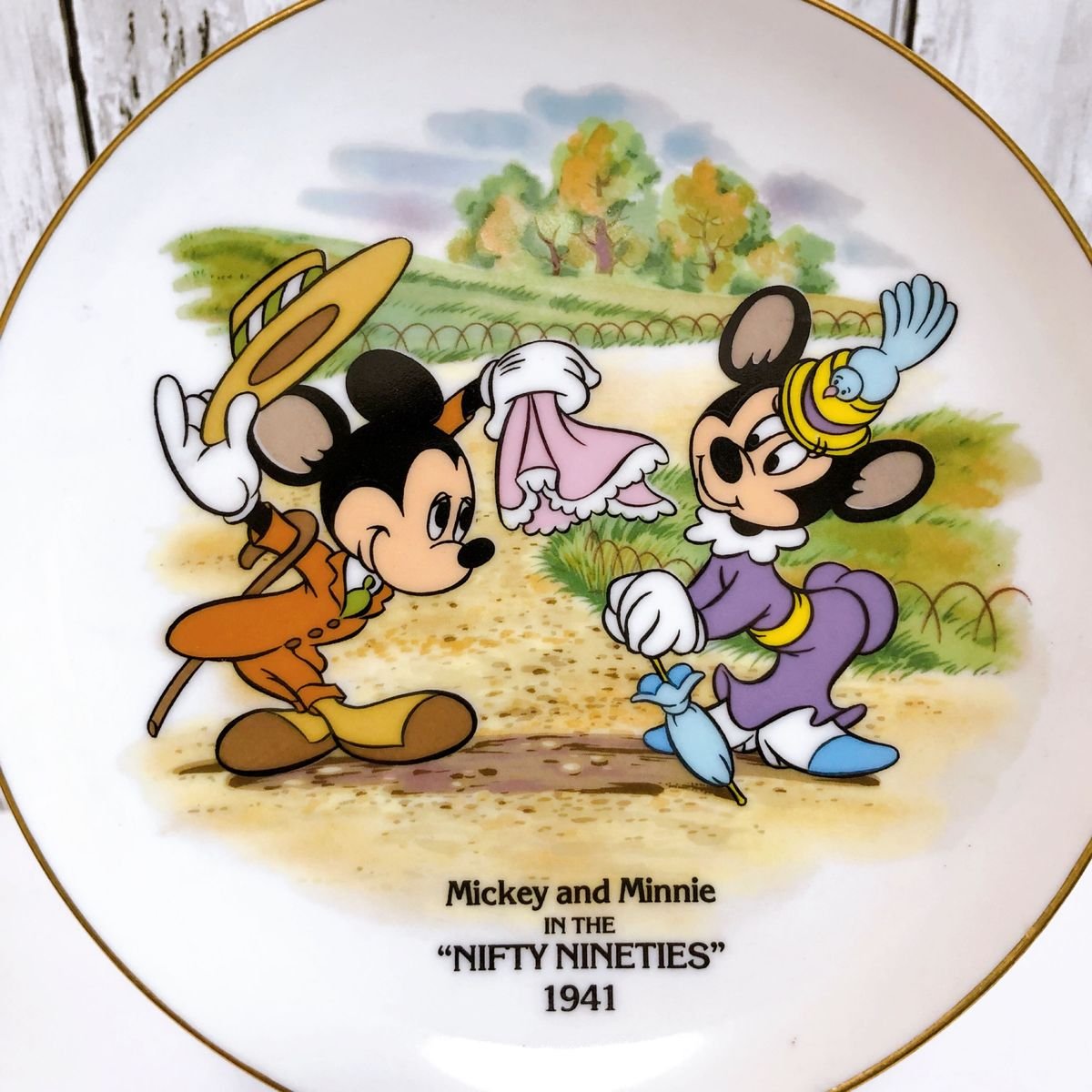DISNEY 40周年 絵皿