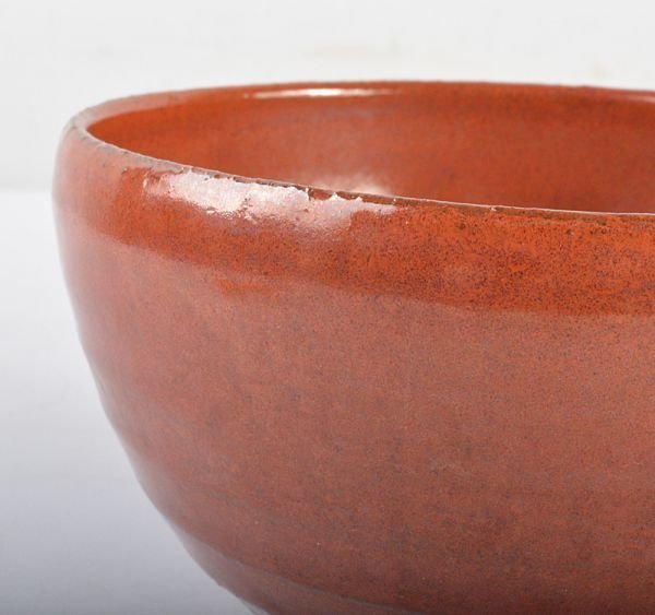 板谷波山作 辰砂茶碗 [銘:清遊] 裏千家十四代淡々斎書付仕覆付SO102