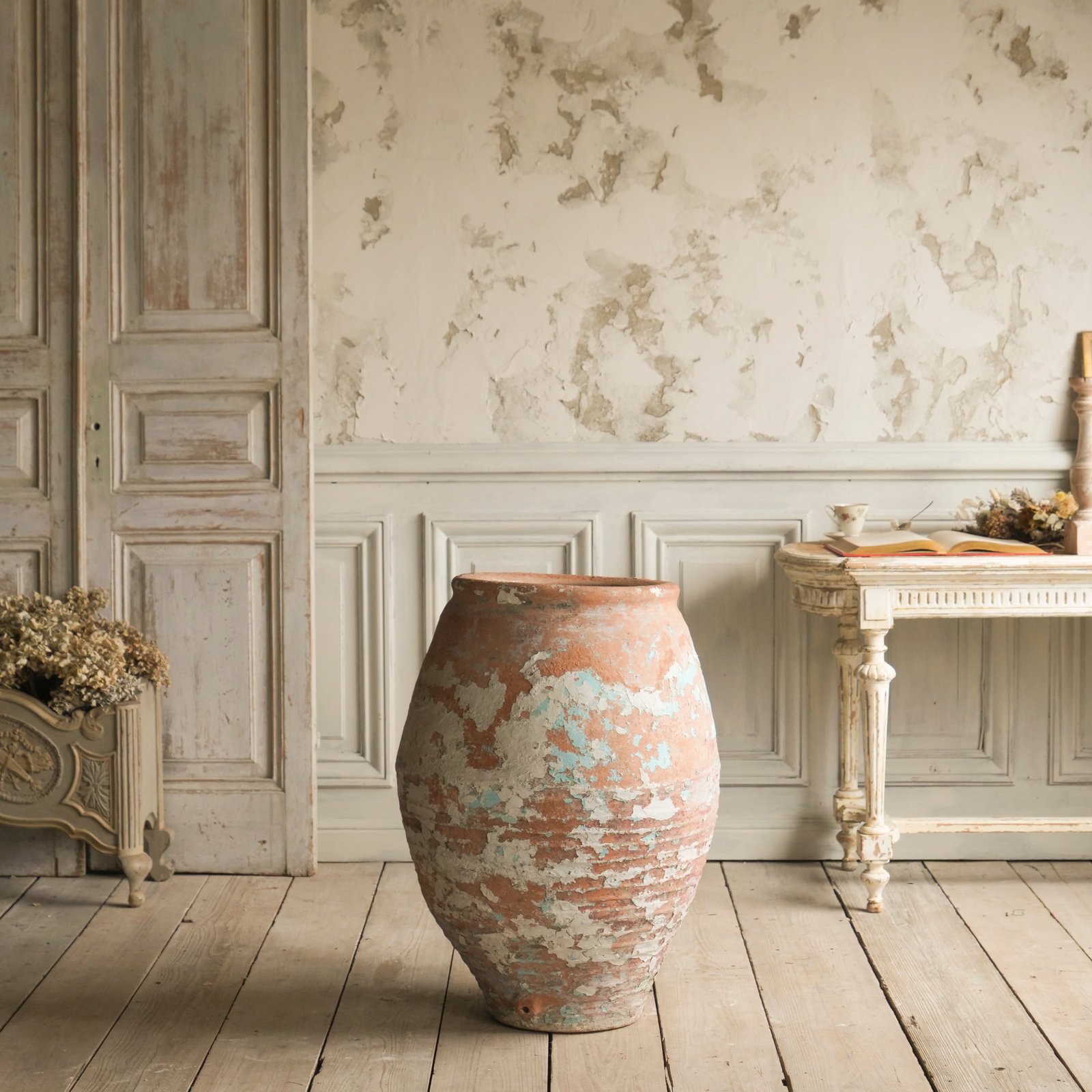 壺/アンティーク/ディスプレイ/ポット/ペイント/陶器/空間装飾/撮影