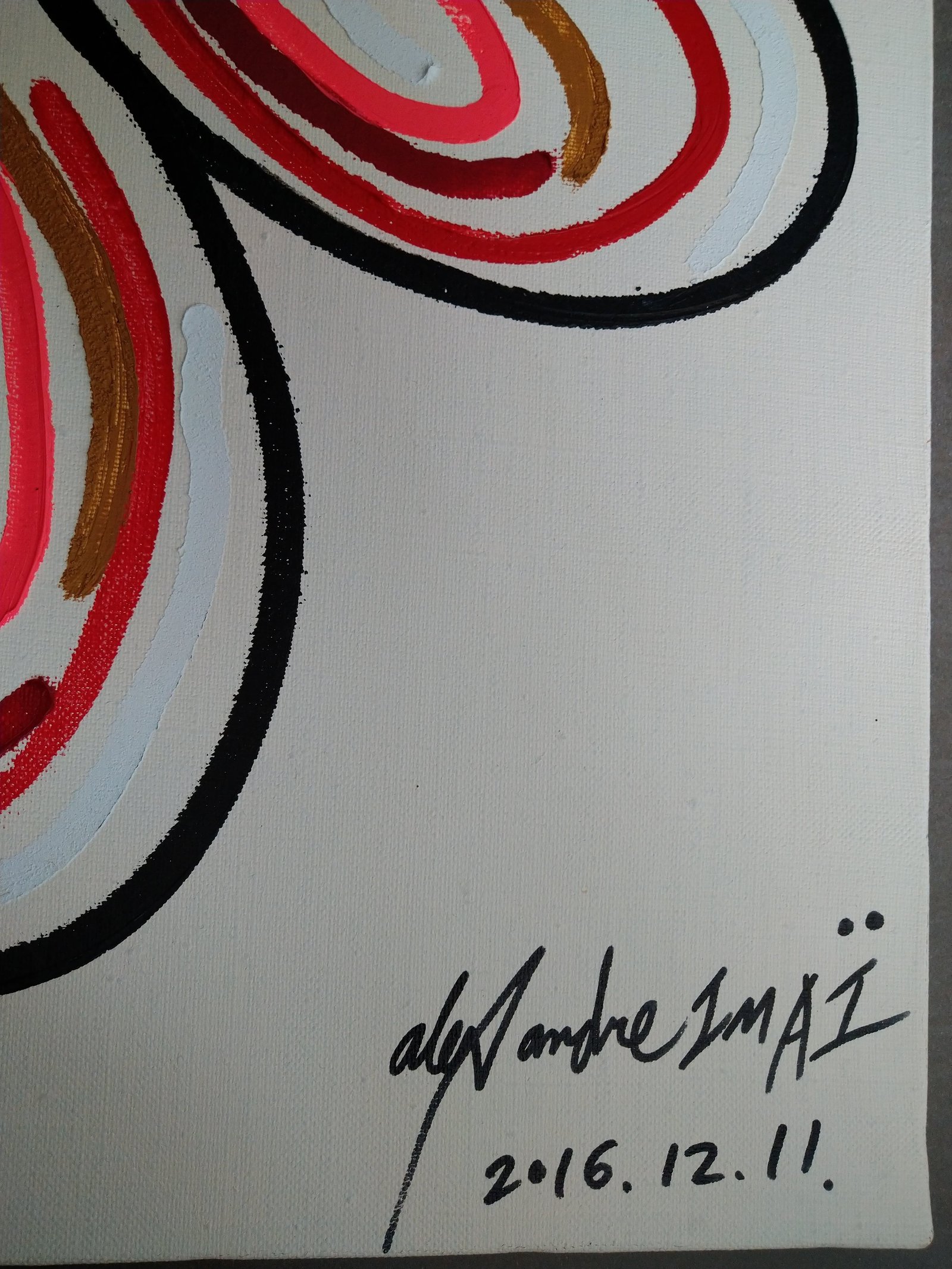 現代アート作家今井アレクサンドルのアクリル画 現代アート作家、今井