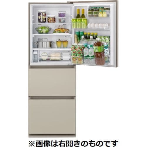 パナソニック NR-C344GCL-N 3ドア冷蔵庫 335L サテンゴールド