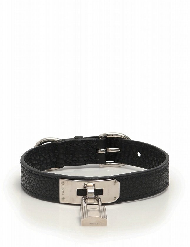 HERMES エルメスケリー首輪シルバー
