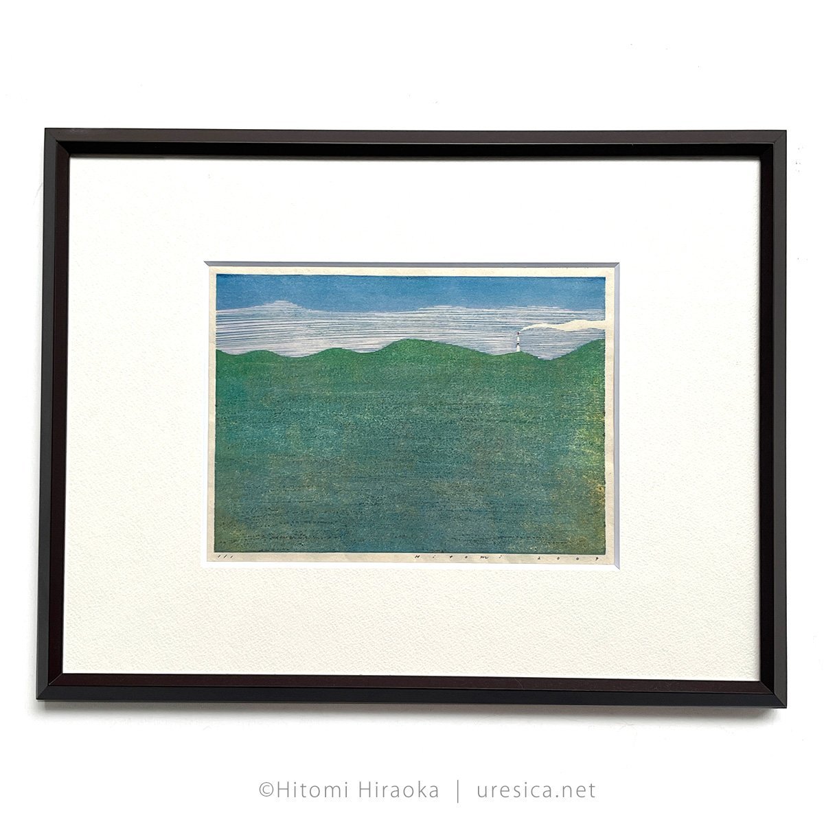 平岡瞳 木版画「空とおく」30 | URESICA