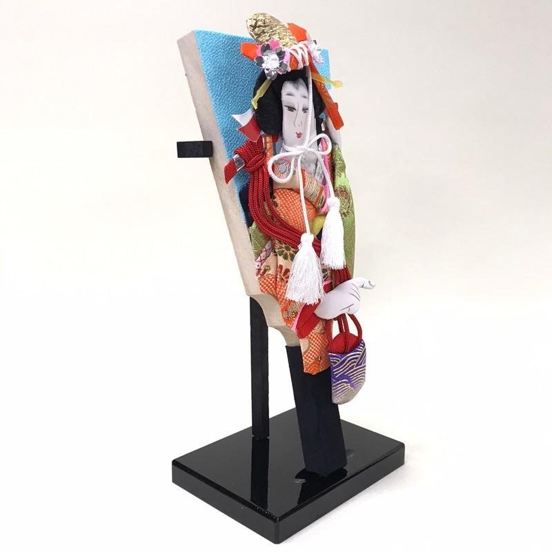 汐汲 【7号押絵羽子板】 初正月 コンパクト 豆羽子板 ミニ羽子板 飾り