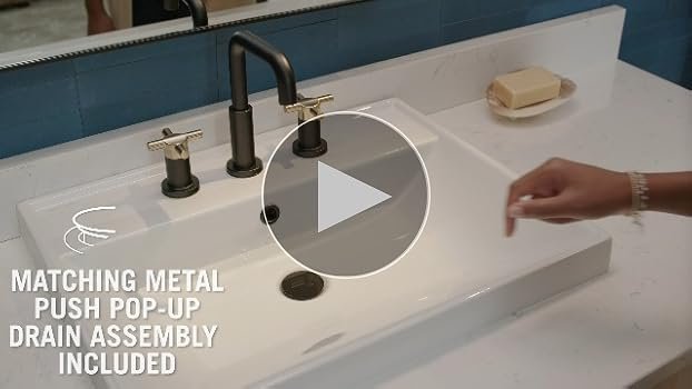 Delta Nicoli Matte Black/Chrome Bathroom Faucet 3 Hole, 8 Inch