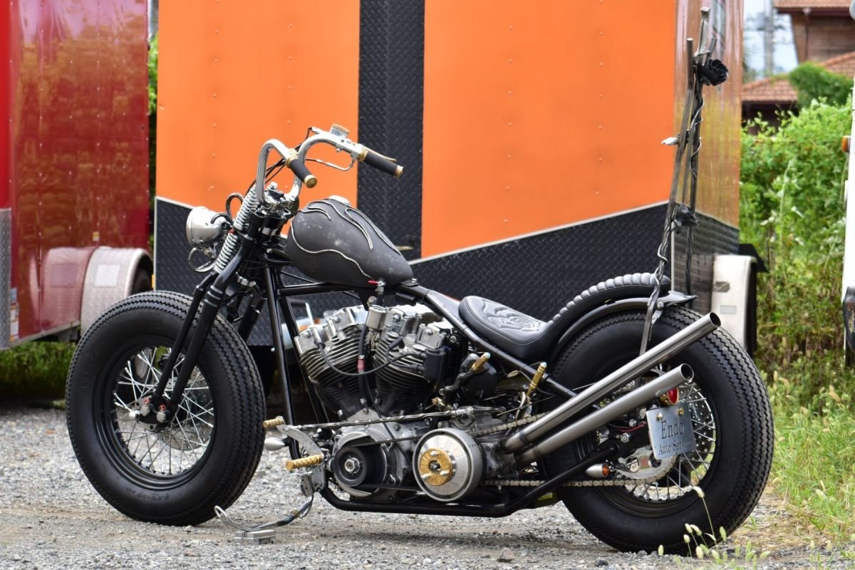 ビンテージ ハーレー シーシーバー ナックル パン ショベル チョッパー