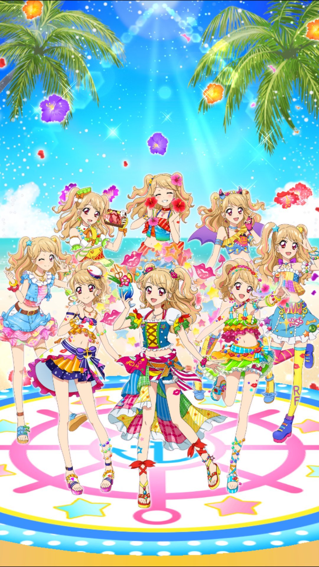 アイカツカード リゾートキャンサーコーデ 夏樹みくる 星座ドレス