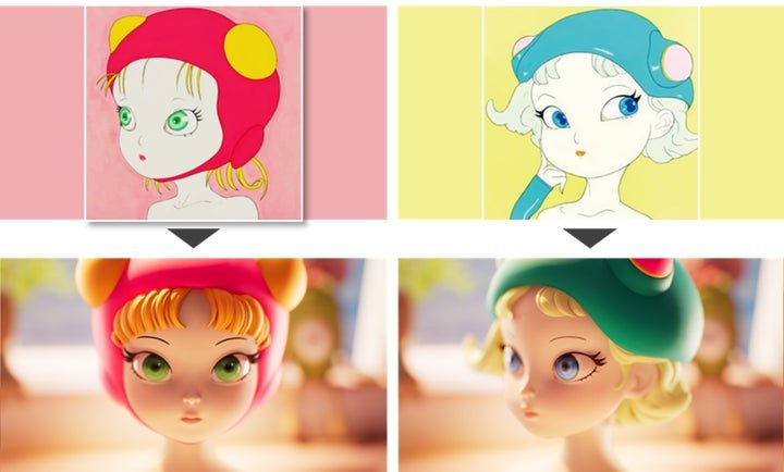 天野喜孝氏のアート「CANDY GIRL」がバーチャルK-POPアーティスト