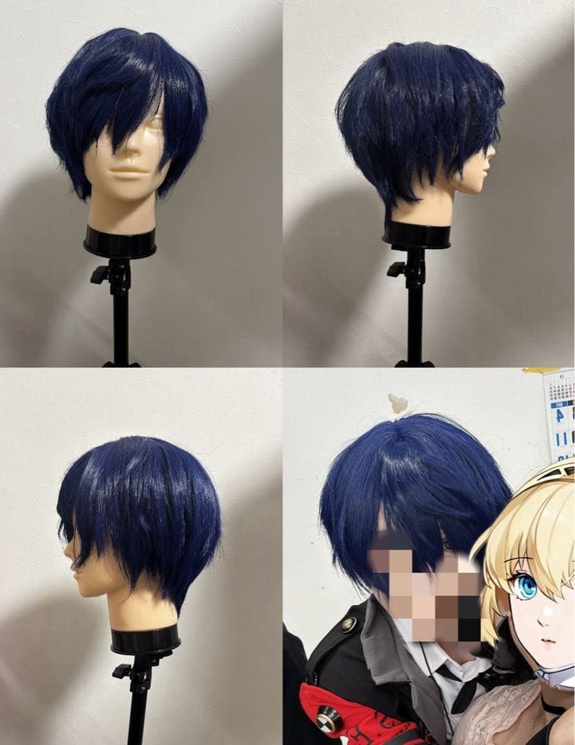ペルソナ3 P3 主人公 結城 理 コスプレ ウィッグ