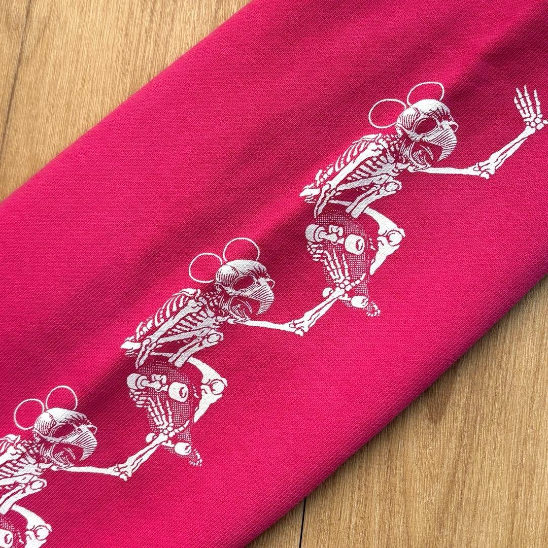 美品 GODGODTOWN ゲロ魔神 パーカー ピンク 2XL 3L