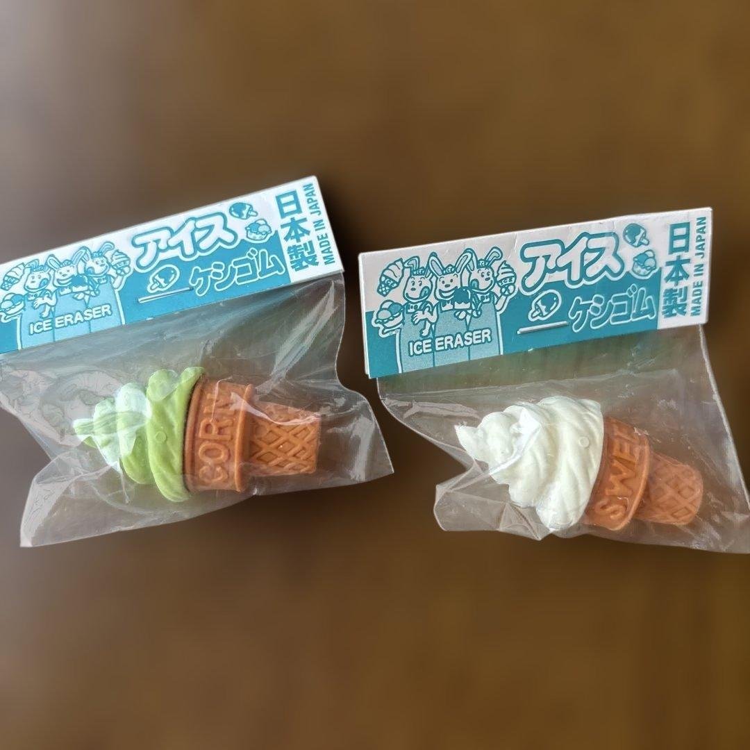 昭和レトロ！！ アイスクリーム・ケーキデザイン消しゴム12個セット