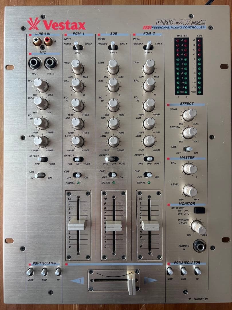 Vestax PMC-27 MKⅡ DJミキサー Vestax PMC-27 MKⅡ DJ MIXER DJミキサー Vestax PMC-27 Rotary Mixer