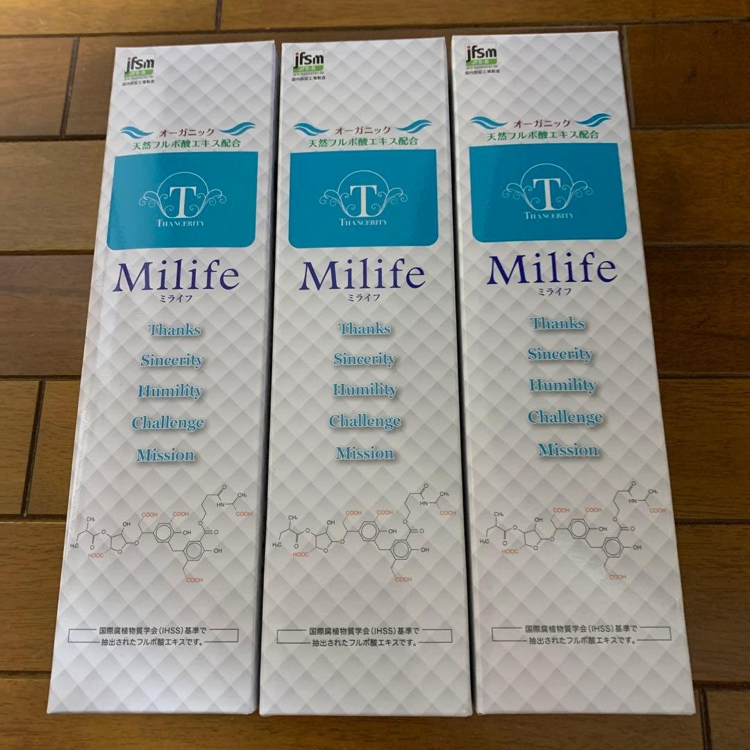 Milife(ミライフ)フルボ酸エキス含有飲料720ml３本 Milife (ミライフ) 720ml 健康飲料 Milife(ミライフ) サンセリティ