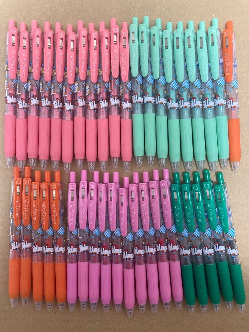 廃盤　サラサクリップ×ネコボールペン×40本セット サラサクリップ｜ゼブラ株式会社