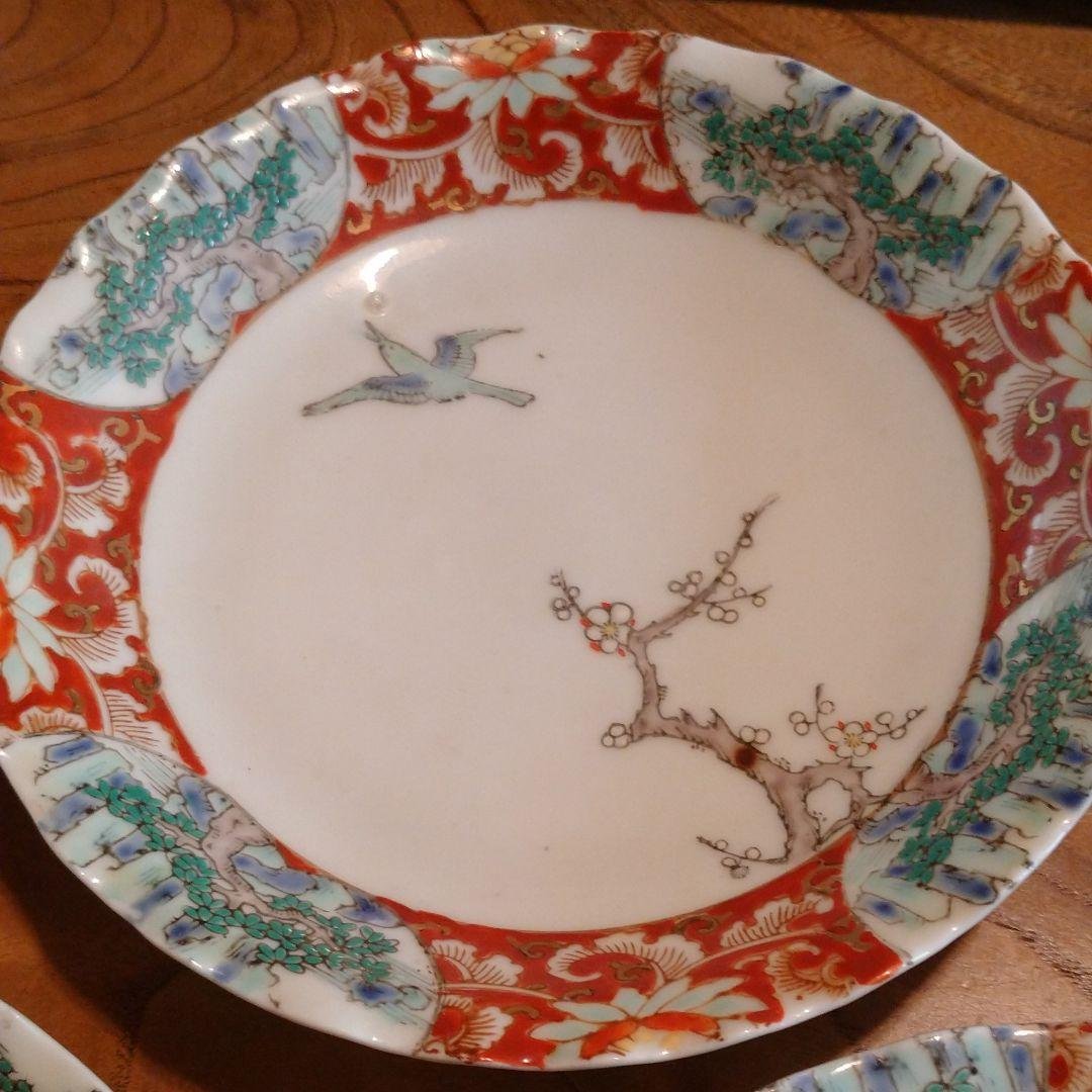 【骨董】色伊万里有田焼 5客揃い