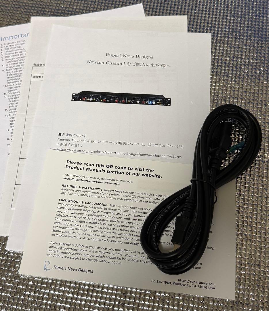 【美品】Rupert Neve Designs NEWTON CHANNEL